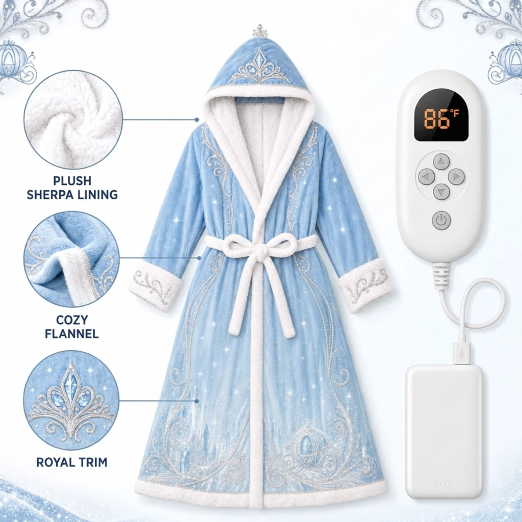 Ice Princess heated robe